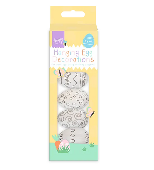 Easter Hanging Egg Decorations 5pk
