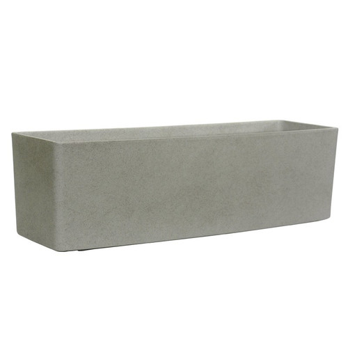 Cement Grey Aged Effect Plastic Trough (60cm)