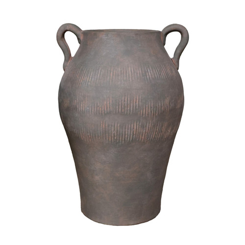Hortus Antique Green Terracotta Roman Jar (43cm H)