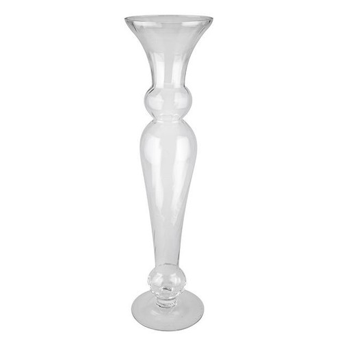 Clear Florence Ripple Glass Vase (60cm)