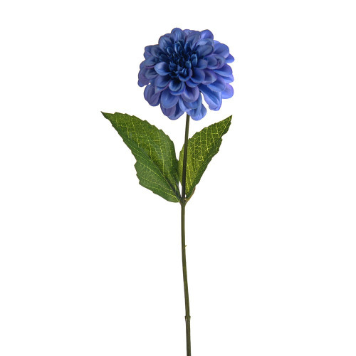 Blue Olivia Zinnia Stem (46cm)