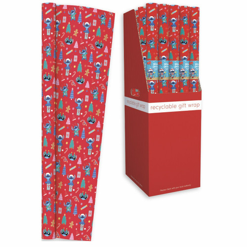 Christmas Wrapping Paper - Stitch (50m L)