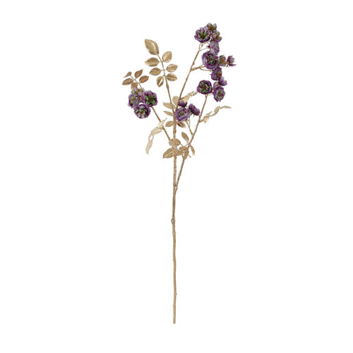 Purple & Gold Rose Spray (78cm)