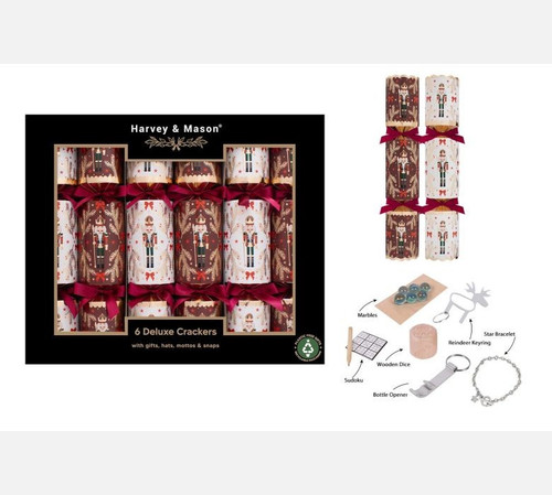 Burgundy Deluxe Nutcracker Crackers (13.5 inches)