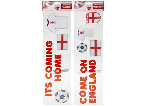 Assorted England Gel Window Stickers (15x55cm)