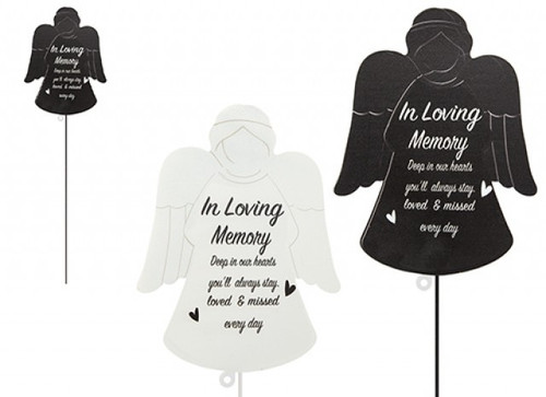 Memorial Metal Angel Stake - In Loving Memory (Assorted Designs)