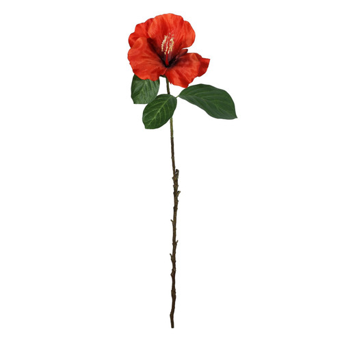 Red Hibiscus Spray (69cm)
