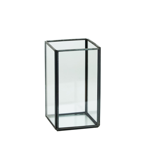 Clear Framed Glass Vase (13.5cm)