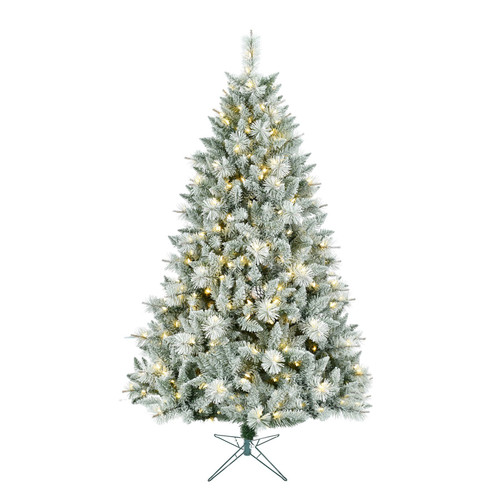 Kaprun Lightly Frosted & Glitter Pre Lit Christmas Tree (3067 Tips) (10ft)