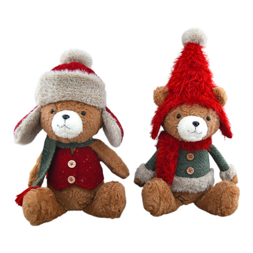 Assorted Sitting Winter Bears (44cm)