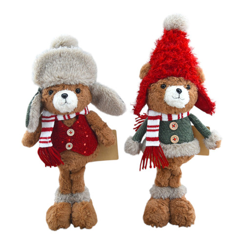 Assorted Standing Winter Bear (40cm)