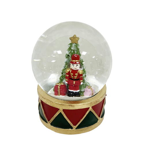 Snow Globe with Soldier & Christmas Tree (8cm)