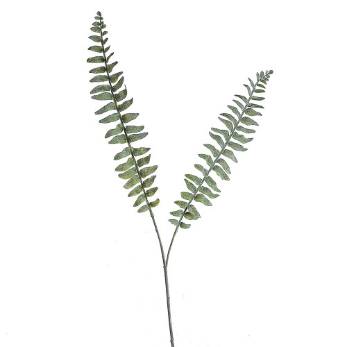 Boston Fern Flocked Glitter Spray (58cm)