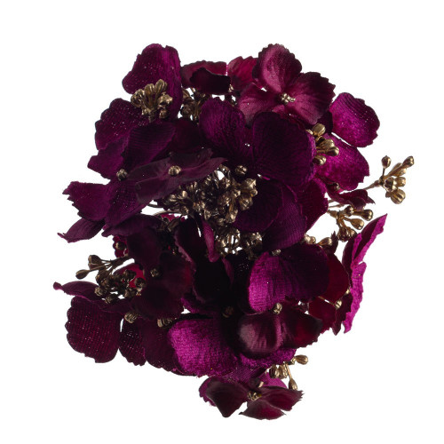 Purple Hydrangea With Clip (12cm)