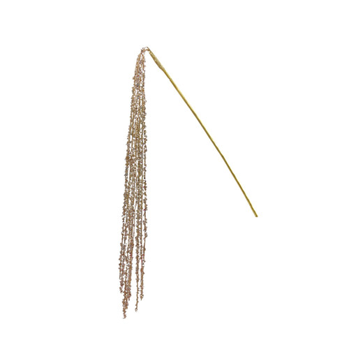 Champagne Tinsel Strands on Stick (61cm)