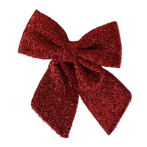 Red Metallic Bow (22cm)