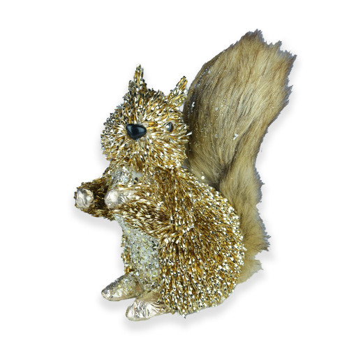 Gold Squirrel Decorative Character (23cm)