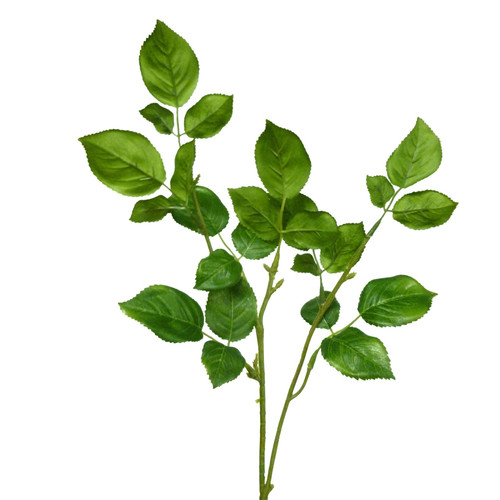 Green Rose Leaf Spray (92cm)