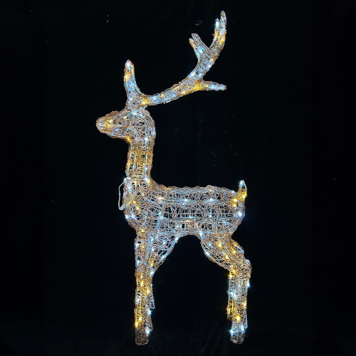 Large Gold LED Standing Stag (110cm)