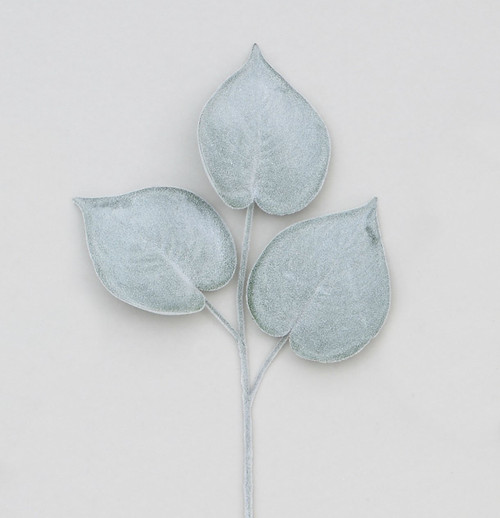 Green Frosted Philodendron Foliage Pick (58cm)