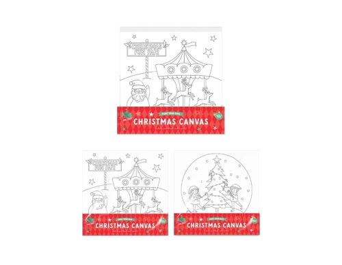 Christmas Colour Your Own Canvas (Assorted)