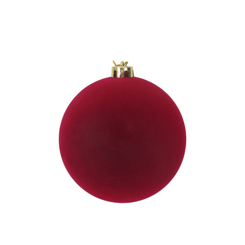 Deep Burgundy Velvet Bauble (15cm)
