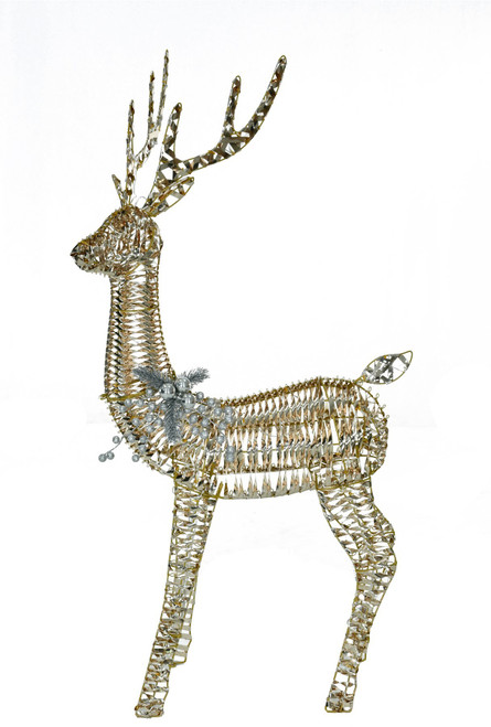 LED Gold Reindeer (H120cm)