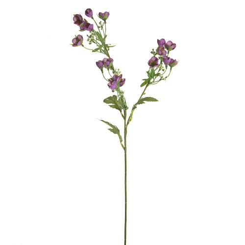 Dark Pink Buttercup Spray (63cm)