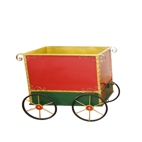 Red and Green Metal Train Carriage (79cm)