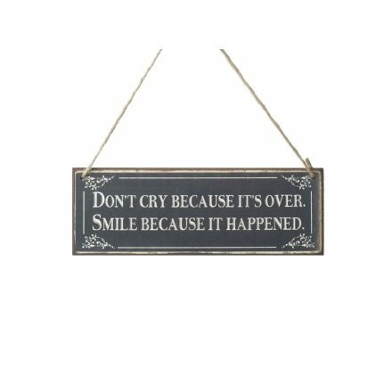 DON\'T CRY WOODEN SIGN