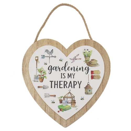 Green Fingers Heart Plaque