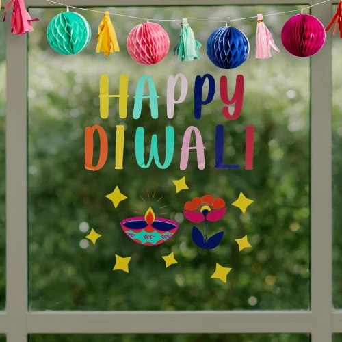 Pack of 2 Diwali Window Stickers