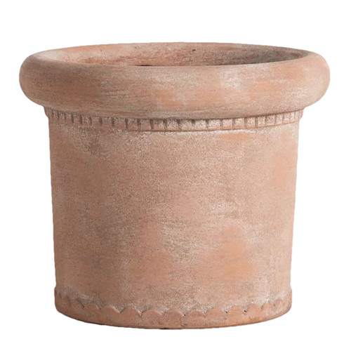 Terracotta Washed Roll Top Pot (29cm)