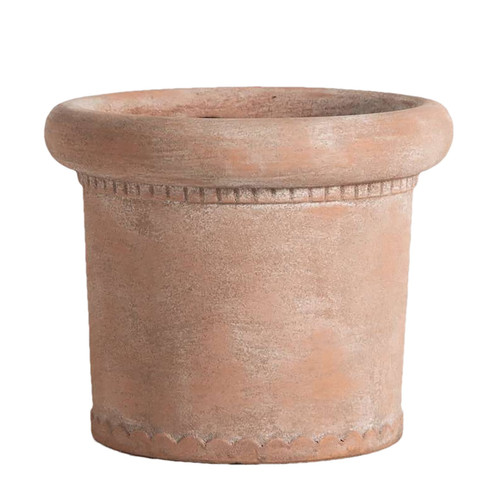 Terracotta Washed Roll Top Pot (24cm)