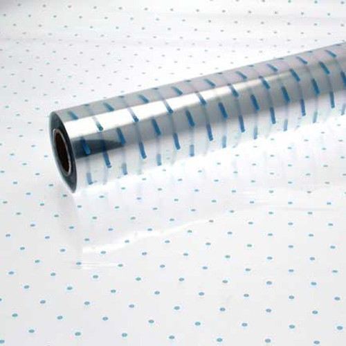 Baby Blue Dots Cellophane (100mx80cm)