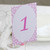 Pink Polka Dot Table Numbers