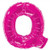 34"  Letter Balloon - Q - Pink