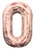 34"  Number Balloon - 0 - Rose Gold