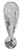 34"  Silver Symbol ! Balloon