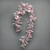 Burgundy Glitter Flocked Lambs Ear Garland 