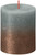 Bolsius Rustic Metallic Candle 80 x 68 - Faded Eucalyptus Green Copper