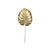 Gold Metallic Monstera leaf (Medium) 