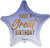 ECO 18inch Birthday Star Metallic Balloon 
