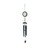 Glass Hummingbird Wind Chime with Black Finish (81cm)