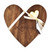 Heart Shaped Wooden Cheeseboard Heart Shaped Wooden Cheeseboard