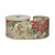 Natural Wired Ribbon with Red and White Poinsettia (63mm x 10 yards) 