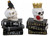 Skulls on Books Decoration (Assorted)