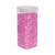 Small Pink Acrylic Stones in Square Jar (320gr)