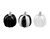 Assorted Halloween Monochrome Pumpkin Decoration (9cm)