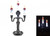 Light Up Triple Candle Stick (40cm) 